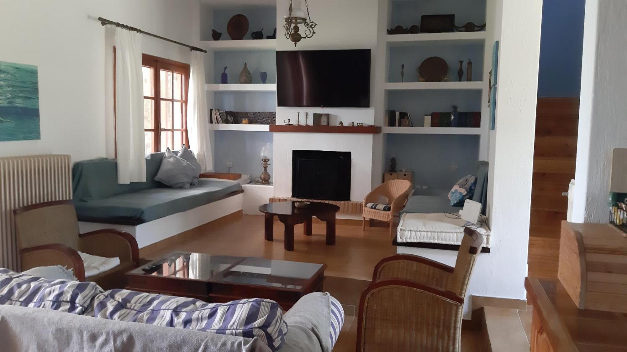 Seafront Villa Joan เนอา สกีโอนี ภายนอก รูปภาพ